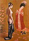 Guan zeju Rising beauty painting